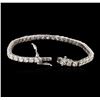 Image 3 : 14KT White Gold 5.52ctw Diamond Tennis Bracelet