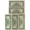 Image 2 : 1953 $5 Bill Currency Lot of 5