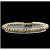 Image 2 : 3.52ctw Diamond Tennis Bracelet - 14KT Yellow Gold