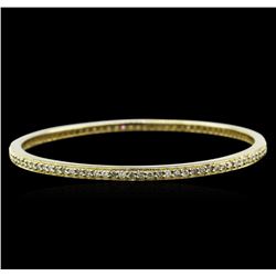 2.88ctw Diamond Bangle Bracelet - 14KT Yellow Gold
