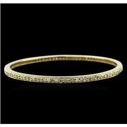 2.88ctw Diamond Bangle Bracelet - 14KT Yellow Gold