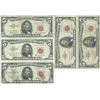 Image 1 : 1963 $5 Red Seal Bill Lot of 10