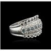 Image 2 : 14KT White Gold 0.62ctw Diamond Ring