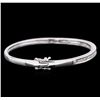 Image 2 : 1.00ctw Diamond Bangle Bracelet - 14KT White Gold