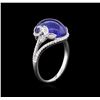 Image 3 : 18KT White Gold 7.29ct Tanzanite and Diamond Ring