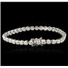 Image 2 : 14KT White Gold 6.75ctw Diamond Tennis Bracelet