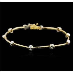 14KT Yellow Gold 0.45ctw Diamond Bracelet