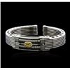 Image 1 : Sauro Stainless Steel Bangle Bracelet