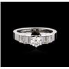 Image 1 : 14KT White Gold 0.92ctw Diamond Ring