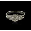 Image 1 : 14KT White Gold 1.25ctw Diamond Ring
