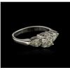 Image 2 : 14KT White Gold 1.25ctw Diamond Ring
