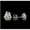 Image 2 : 14KT White Gold 1.50ctw Diamond Earrings