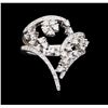 Image 1 : 18KT White Gold 1.08ctw Diamond Ring