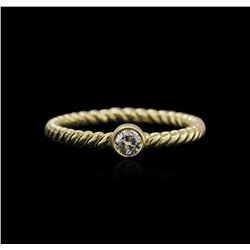 14KT Yellow Gold 0.09ct Diamond Ring