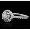 Image 2 : 18KT White Gold 1.06ctw Diamond Ring