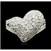 Image 1 : 14KT White Gold 1.01ctw Diamond Ring