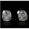 Image 1 : 14KT White Gold 2.05ctw Diamond Earrings