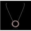 Image 1 : 14KT White Gold 3.00ctw Ruby Necklace
