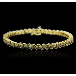 10KT Yellow Gold 2.50ctw Diamond Bracelet