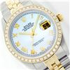 Image 1 : Rolex Two-Tone 1.00ctw Diamond DateJust Men's Watch