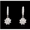 Image 1 : 14KT White Gold 2.28ctw Diamond Earrings