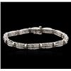 Image 1 : 14KT White Gold 2.83ctw Diamond Bracelet