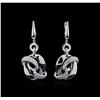 Image 1 : 14KT White Gold 0.63ctw Diamond Earrings