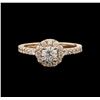 Image 1 : 0.95ctw Diamond Ring - 14KT Rose Gold