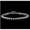 Image 1 : 14KT White Gold 2.45ctw Diamond Tennis Bracelet