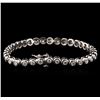 Image 2 : 14KT White Gold 2.45ctw Diamond Tennis Bracelet
