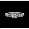 Image 1 : 18KT White Gold 1.21ctw Diamond Ring