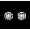 Image 1 : 1.50ctw Diamond Earrings - 14KT White Gold