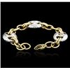 Image 3 : 14KT Two-Tone Gold Fashion Bracelet