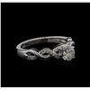 Image 2 : 0.58ctw Diamond Ring - 14KT White Gold