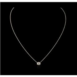 14KT White Gold 0.37ct Diamond Necklace