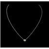 Image 1 : 14KT White Gold 0.37ct Diamond Necklace
