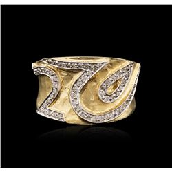 14KT Two-Tone Gold 0.86ctw Diamond Ring