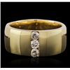 Image 1 : 14KT Yellow Gold 0.45ctw Diamond Ring