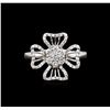Image 1 : 0.54ctw Diamond Ring - 18KT White Gold