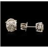Image 2 : 14KT White Gold 1.83ctw Diamond Stud Earrings