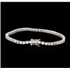 Image 2 : 14KT White Gold 6.71ctw Diamond Tennis Bracelet