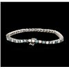 Image 2 : 14KT White Gold 4.78ctw Diamond Tennis Bracelet