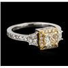 Image 2 : 18KT Two-Tone Gold 1.84ctw Diamond Ring