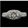 Image 1 : 18KT White Gold 2.54ctw Diamond Ring