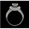 Image 3 : 18KT White Gold 2.54ctw Diamond Ring