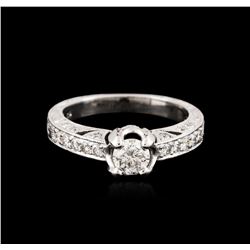 14KT White Gold 0.93ctw Diamond Ring