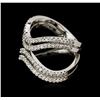 Image 2 : 14KT White Gold 0.71ctw Diamond Ring