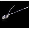 Image 3 : 14KT White Gold 71.36ctw Sapphire and Diamond Necklace