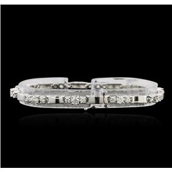 14KT White Gold 2.71ctw Diamond Bracelet