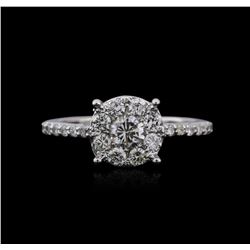 14KT White Gold 0.85ctw Diamond Ring